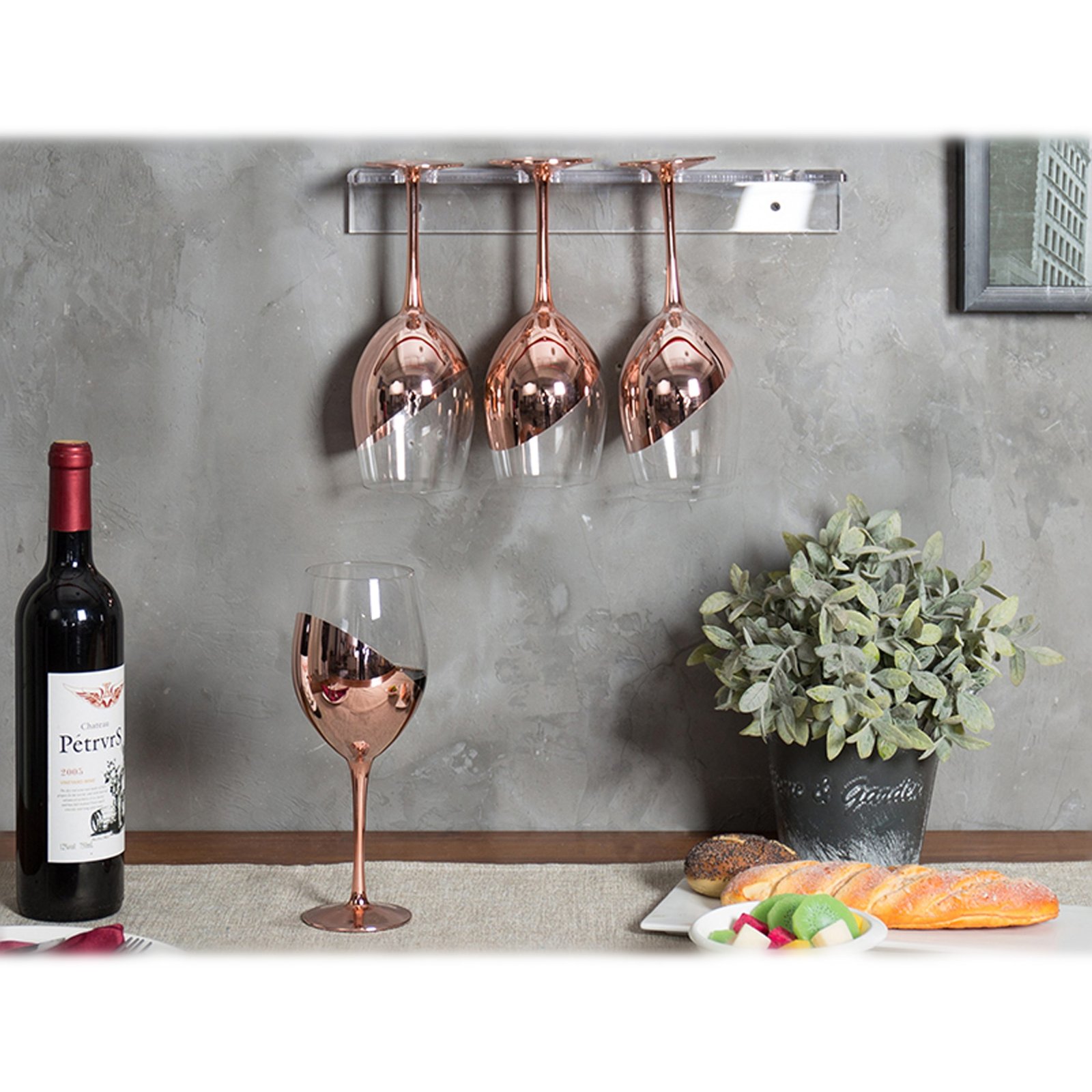 Set de Copas y Decantador para Vinos ENCOBRIZADO - Regalos Corporativos