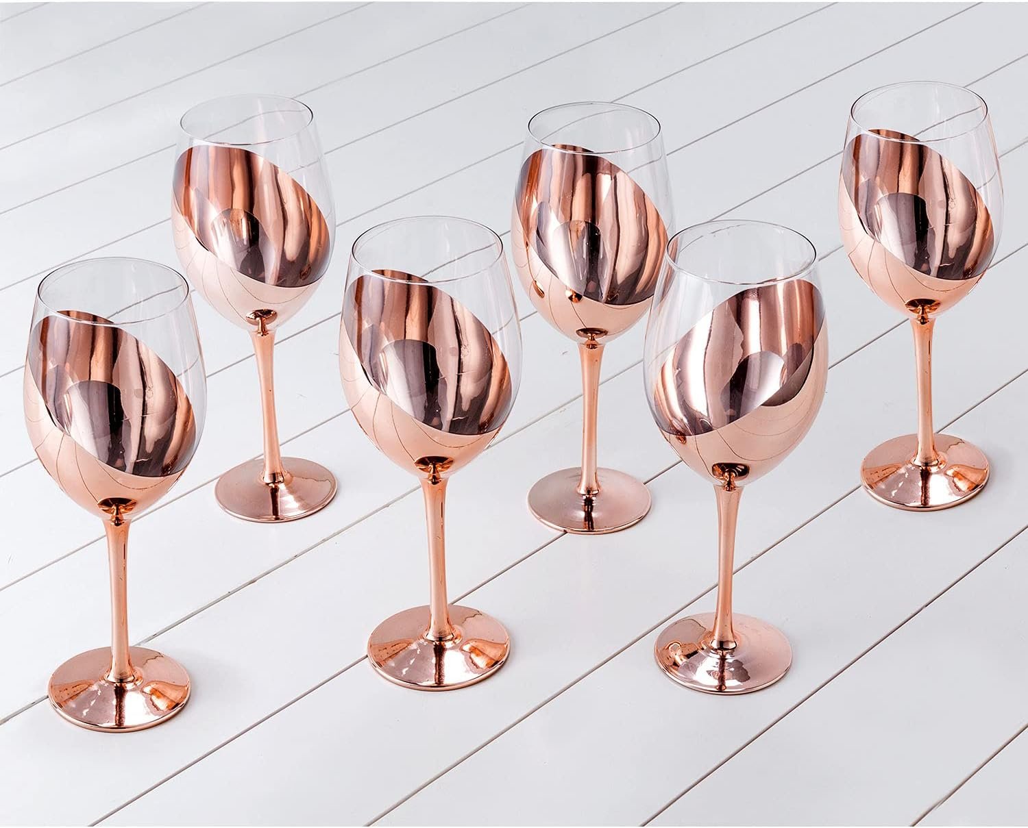 Set de 2 Copas de Vino ENCOBRIZADO - Regalos Corporativos