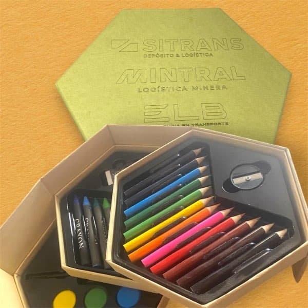 SET DE PINTURAS "HEXÁGONO" personalizado para Sitrans