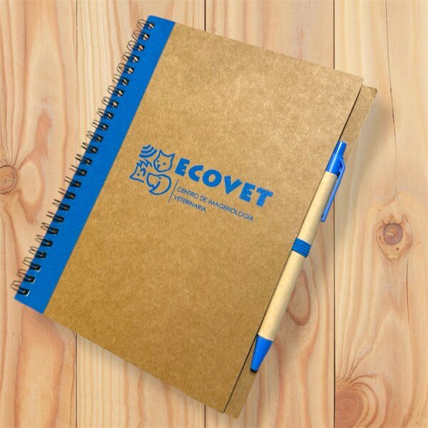 Cuaderno Ecológico personalizado para ECOVET Imagenología Veterinaria