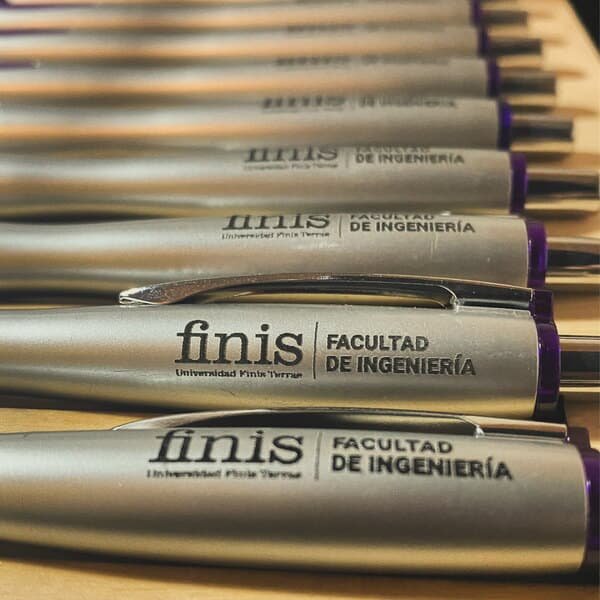 Bolígrafo Plástico Kinetic personalizado para Universidad Finis Terrae