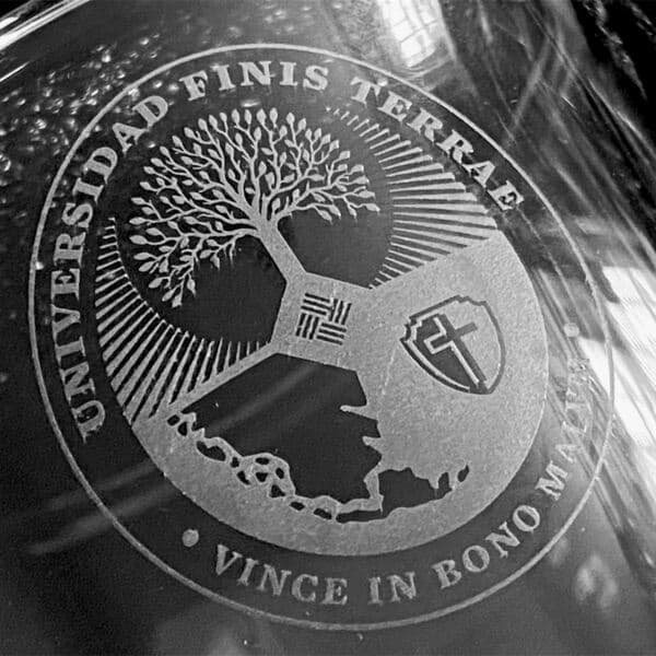 SET DE VASOS DE VIDRIO "GLASGOW" personalizado para Universidad Finis Terrae