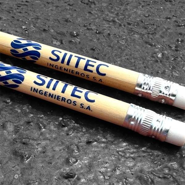 Lápiz Grafito Corto personalizado para Siitec Ingenieros