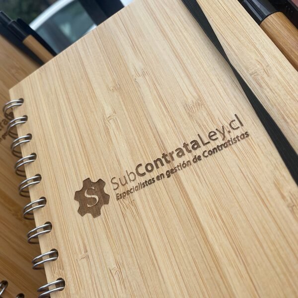 Cuaderno de Bamboo personalizado para Sub Contrata Ley