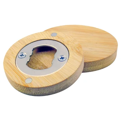 Destapador Bamboo y Posavasos - Regalos Corporativos