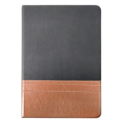 Cuaderno - Libreta Tapa Simil Cuero PU Bicolor ENCOBRIZADO - Regalos Corporativos