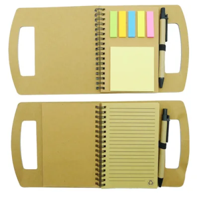 Set Cuaderno - Libreta - Memo set Tapa Cartón + Bolígrafo - Regalos Corporativos