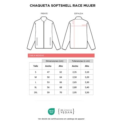 Chaqueta Softshell Race Mujer - Regalos Corporativos