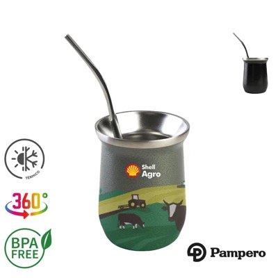 Mate Origen c/Bombilla Pampero - Regalos Corporativos