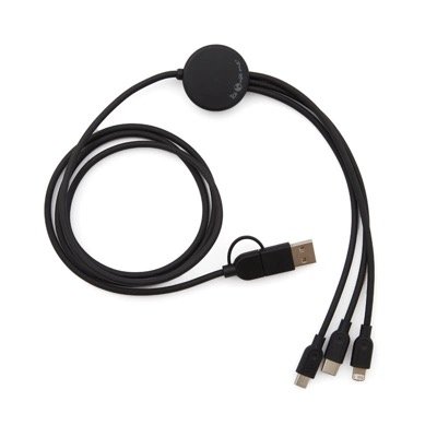 Cable 3 en 1 Bamboo - Regalos Corporativos