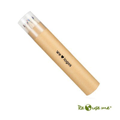 Set de Lapices Colores Eco 12 Tubo - Regalos Corporativos