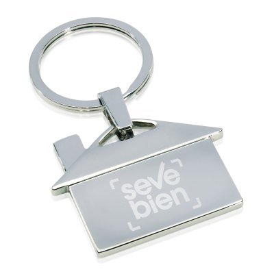 LLAVERO METÁLICO HOUSE - Regalos Corporativos