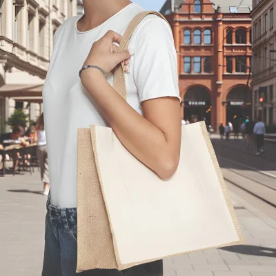 Bolsa de algodón y yute "YARI" - Regalos Corporativos
