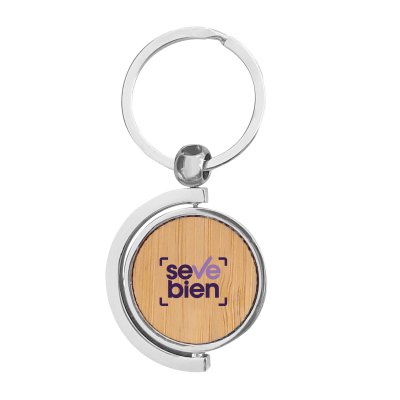 Llavero de bambú "SPIN"