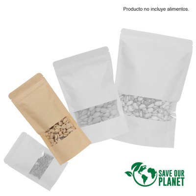 Bolsa doypack 250ml de papel kraft, para Alimentos - Regalos Corporativos