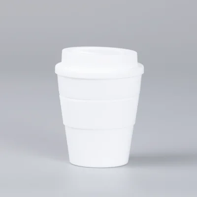 Mug Express Cup "WHITE" 356cc con banda silicona - Regalos Corporativos