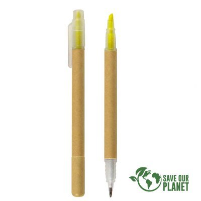 Bolígrafo/Destacador Ecológico - Regalos Corporativos