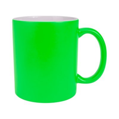 Tazón Cerámico 330cc Fluorescente Sublimación - Regalos Corporativos