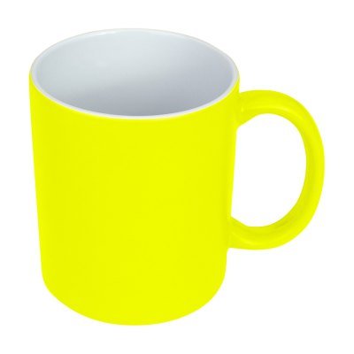 Tazón Cerámico 330cc Fluorescente Sublimación - Regalos Corporativos