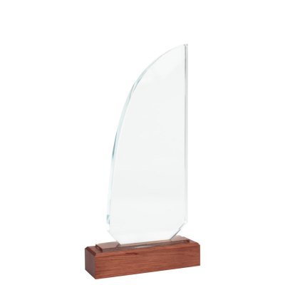 Trofeo Galvano de Madera y Cristal "Sail" - Regalos Corporativos