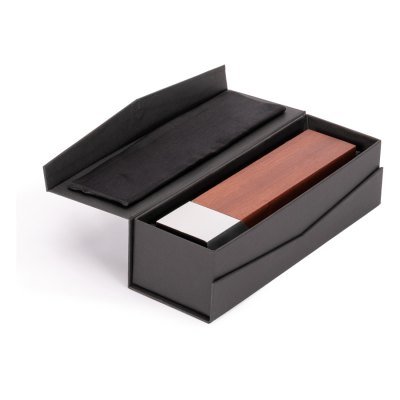 Bloque Trofeo de Acero y Madera "LUKAS" - Regalos Corporativos