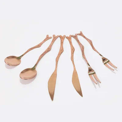 Deluxe Set de Cubiertos encobrizados para cóctel - Regalos Corporativos