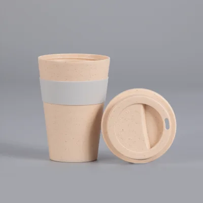 Mug Eco Cup "WHEAT STRAW" 355cc con banda silicona - Regalos Corporativos