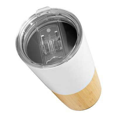 Mug metálico/bamboo "AURUS" 500cc - Regalos Corporativos