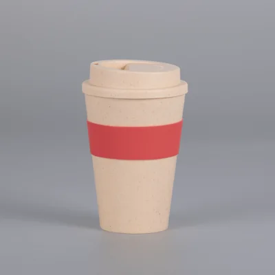 Mug Eco Cup "WHEAT STRAW" 355cc con banda silicona - Regalos Corporativos