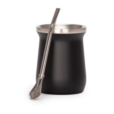 Vaso Térmico metálico "MATE" 300ml. con Bombilla - Regalos Corporativos
