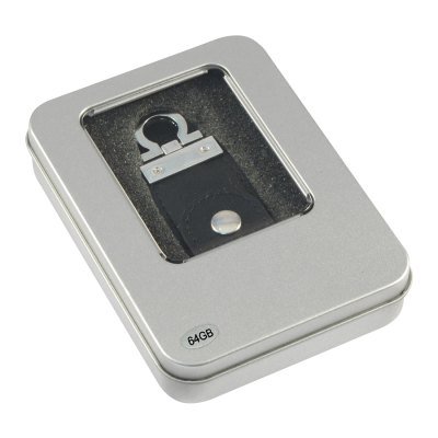 USB Pendrive 64GB Llavero de Eco-cuero - Regalos Corporativos