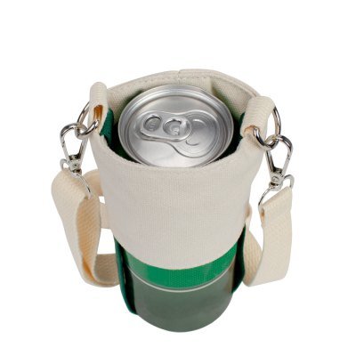 Porta-Lata o vaso de café colgante, en tela Canvas - Regalos Corporativos