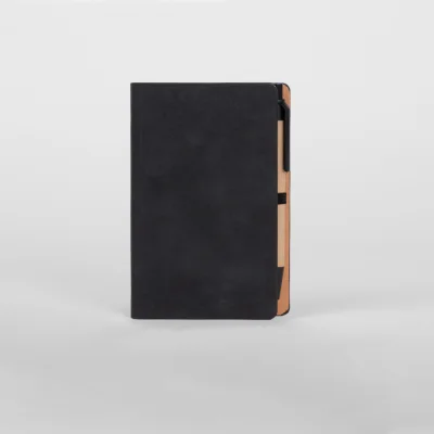 Libreta Memo Set "AURORA" de Eco-Cuero, con Bolígrafo. - Regalos Corporativos