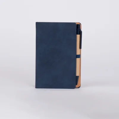Libreta Memo Set "AURORA" de Eco-Cuero, con Bolígrafo. - Regalos Corporativos