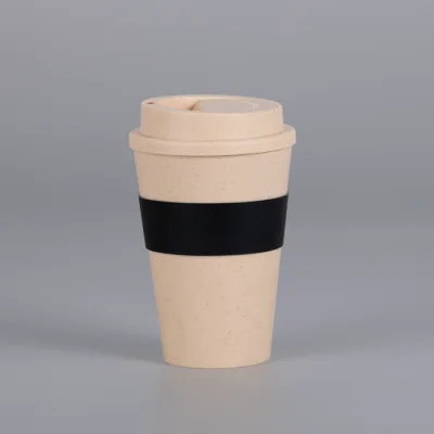 Mug Eco Cup "WHEAT STRAW" 355cc con banda silicona - Regalos Corporativos