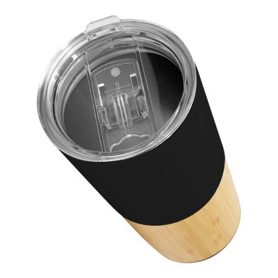 Mug metálico/bamboo "AURUS" 500cc - Regalos Corporativos