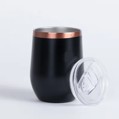 Vaso térmico negro/encobrizado "LEEDS" 350cc - Regalos Corporativos