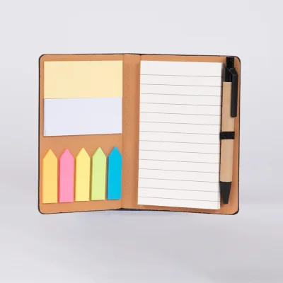 Libreta Memo Set "AURORA" de Eco-Cuero, con Bolígrafo. - Regalos Corporativos