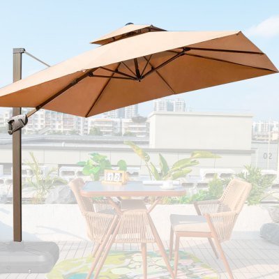 Quitasol WINDPROOF - UV - LED de 3x3M - Regalos Corporativos