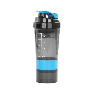 Vaso Gym para batidos proteína "SHAKE", con 4 compartimentos. - Regalos Corporativos