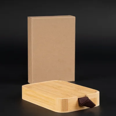 Caja organizadora de Bamboo con espejo "ANNA" - Regalos Corporativos