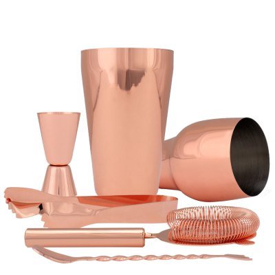 Set de Cóctel metálico Encobrizado - Regalos Corporativos