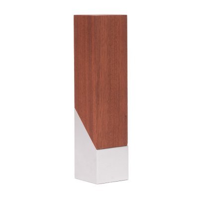 Bloque Trofeo de Acero y Madera "LUKAS" - Regalos Corporativos