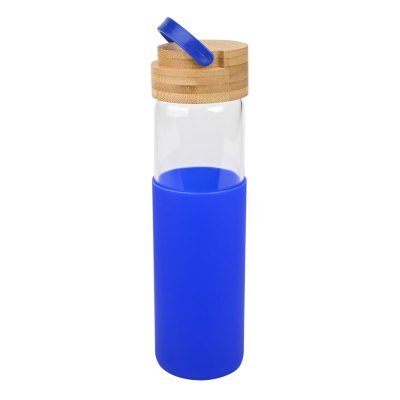 Botella de Vidrio con funda de silicona 600cc - Regalos Corporativos