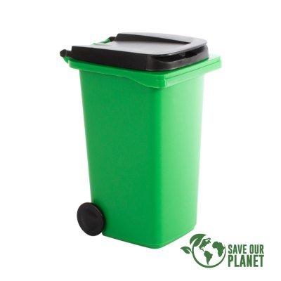 Mini Basurero Verde de Sobremesa - Regalos Corporativos