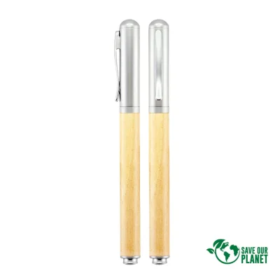 Roller Pen Bamboo y Metal - Regalos Corporativos
