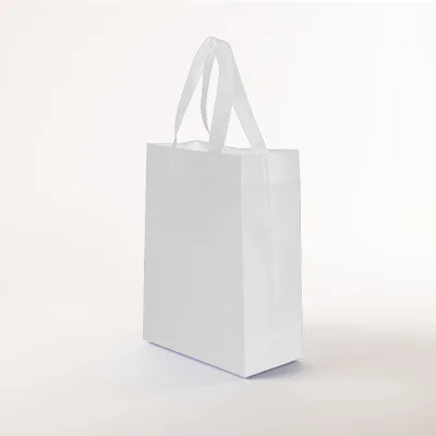 Bolsa TNT reutilizable "SAUL" con costuras termoselladas, asas 38 x 2.5 cm. - Regalos Corporativos