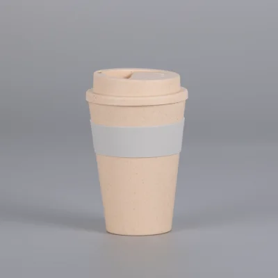 Mug Eco Cup "WHEAT STRAW" 355cc con banda silicona - Regalos Corporativos