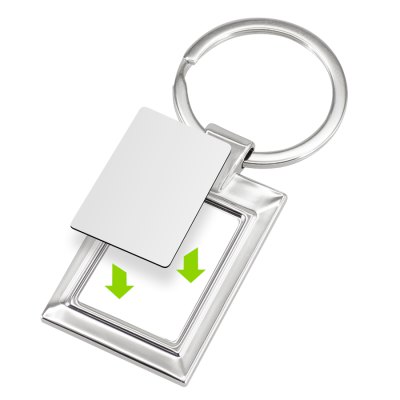 Miniatura 3 de Llavero Metálico Rectangular