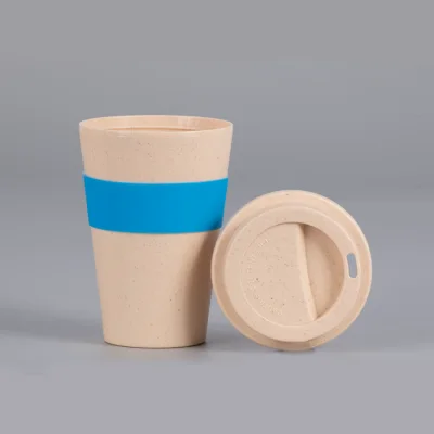 Mug Eco Cup "WHEAT STRAW" 355cc con banda silicona - Regalos Corporativos